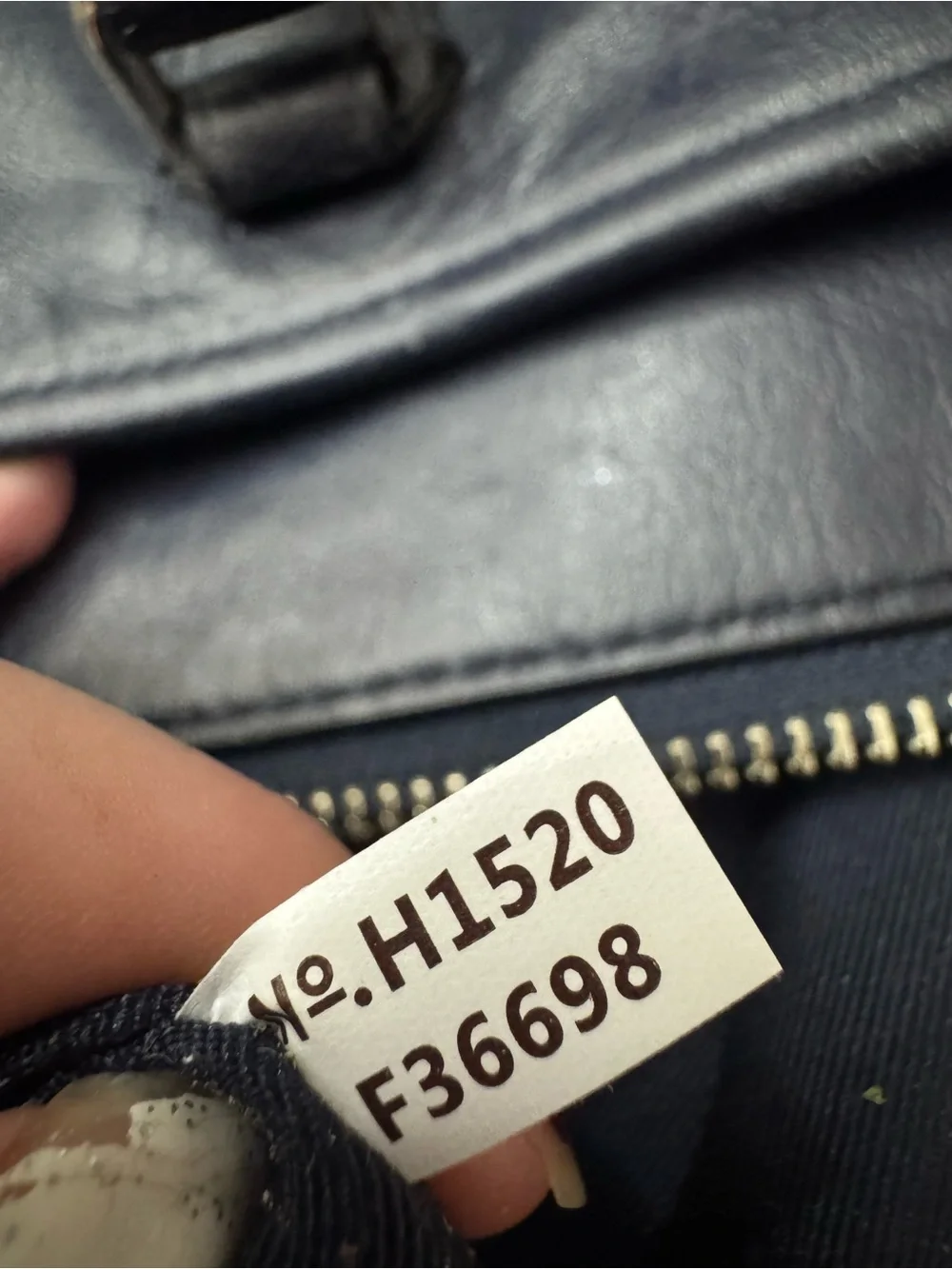 Coach Blue and Black Patchwork Morgan Satchel